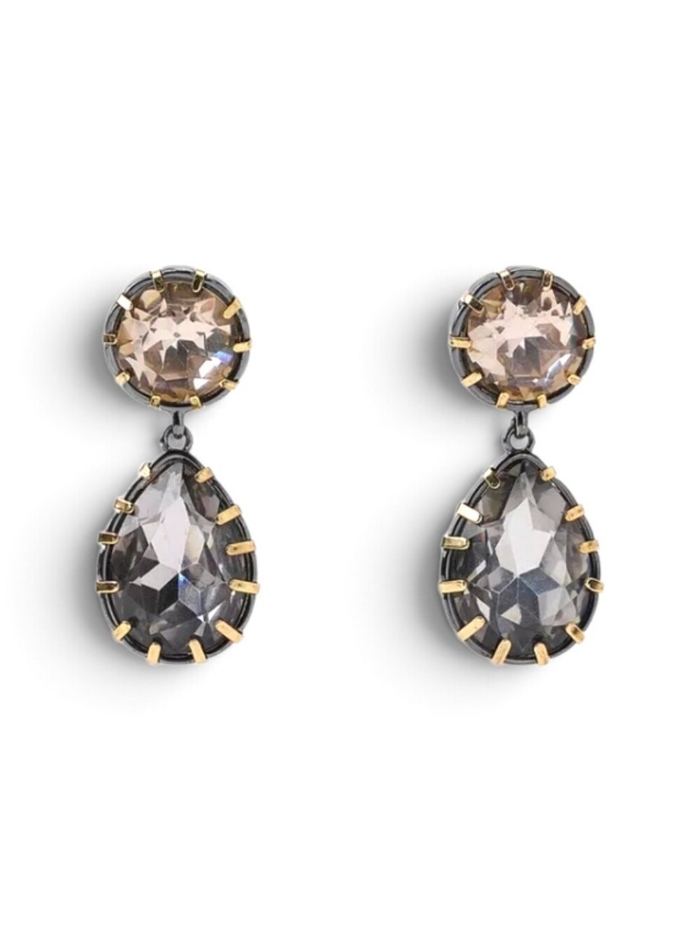 ZARA Metallic Jewel Earrings